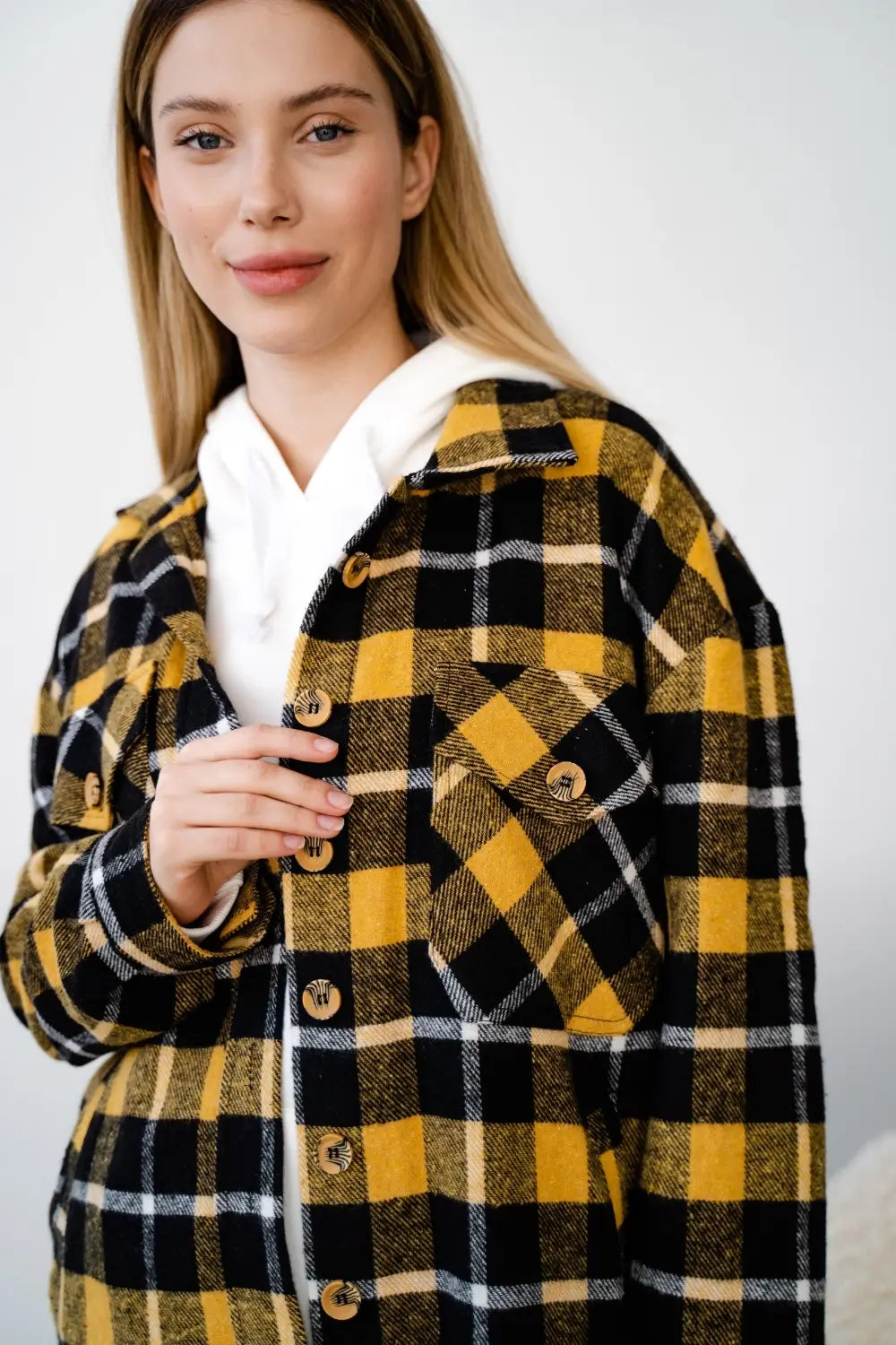 Maternity Oversized Checkered Shirt 4368222