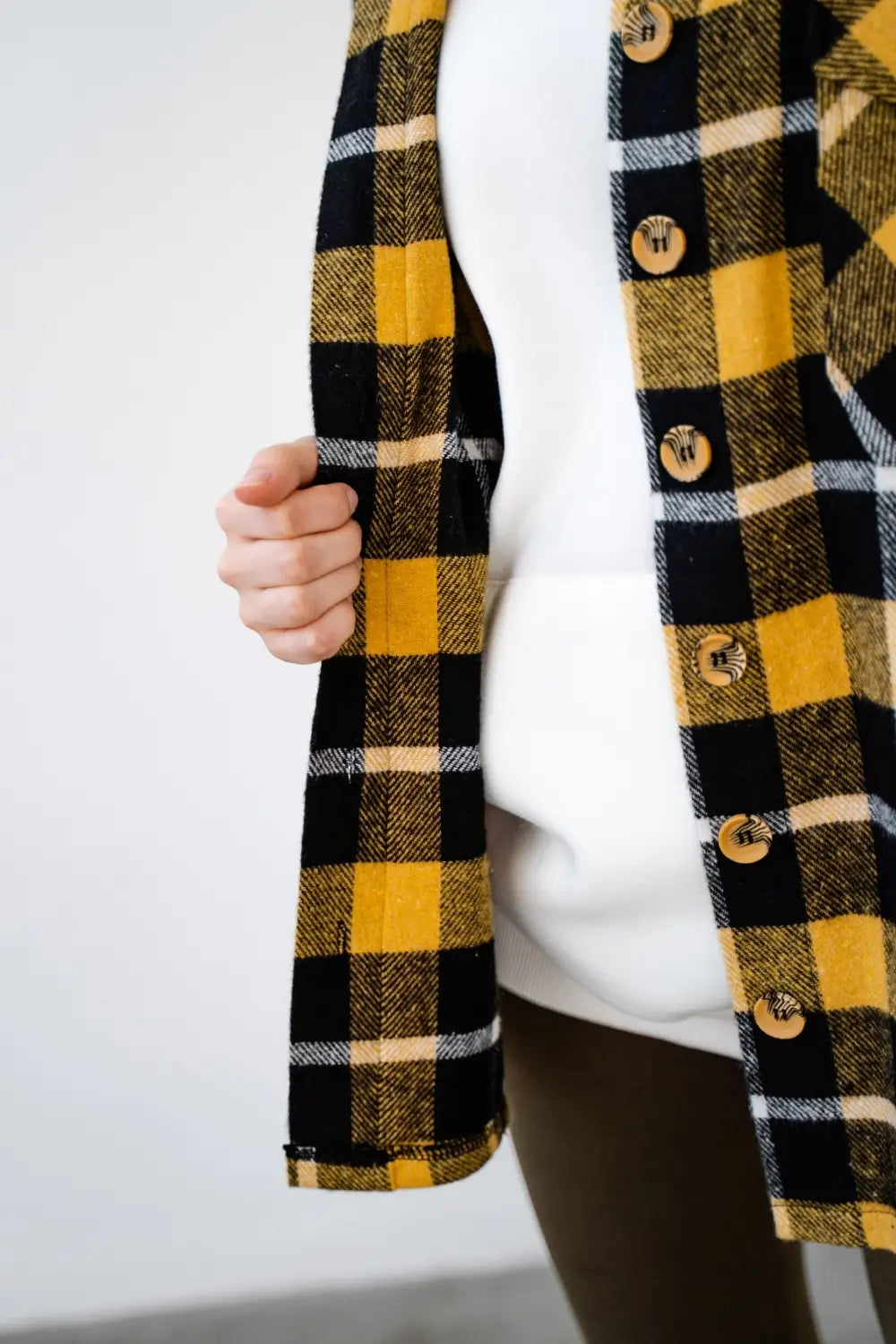 Maternity Oversized Checkered Shirt 4368222