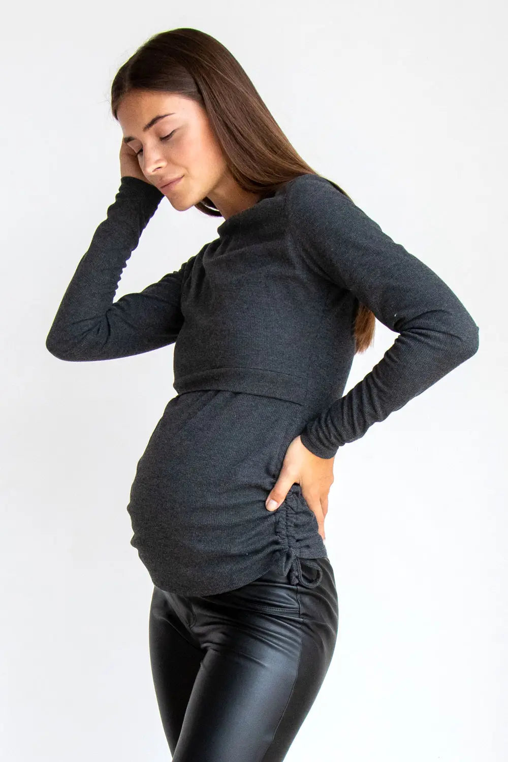 Sweater for Maternity and Nursing Moms in Soft Knit 4354138