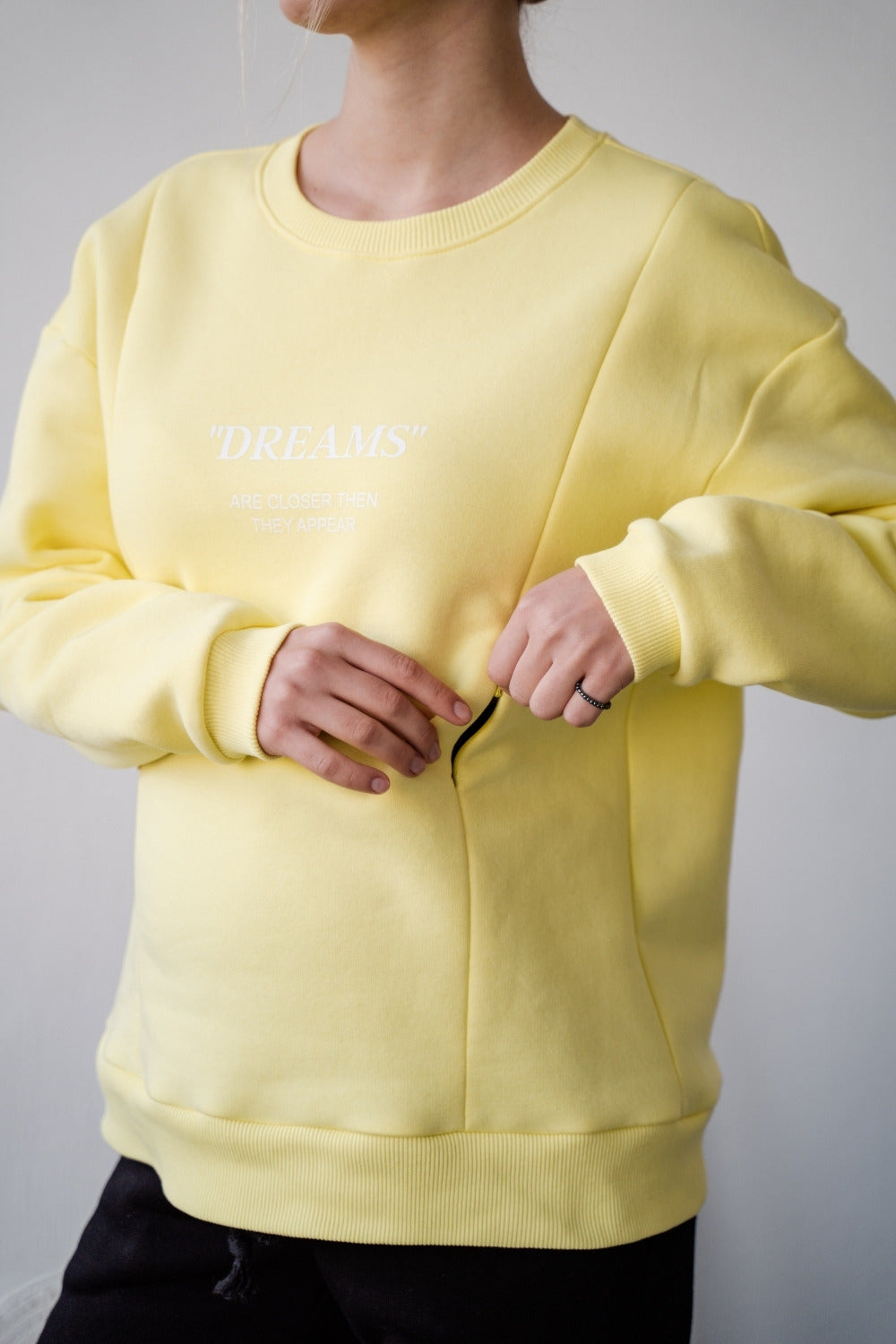 Stylish Fleece Sweatshirt with &