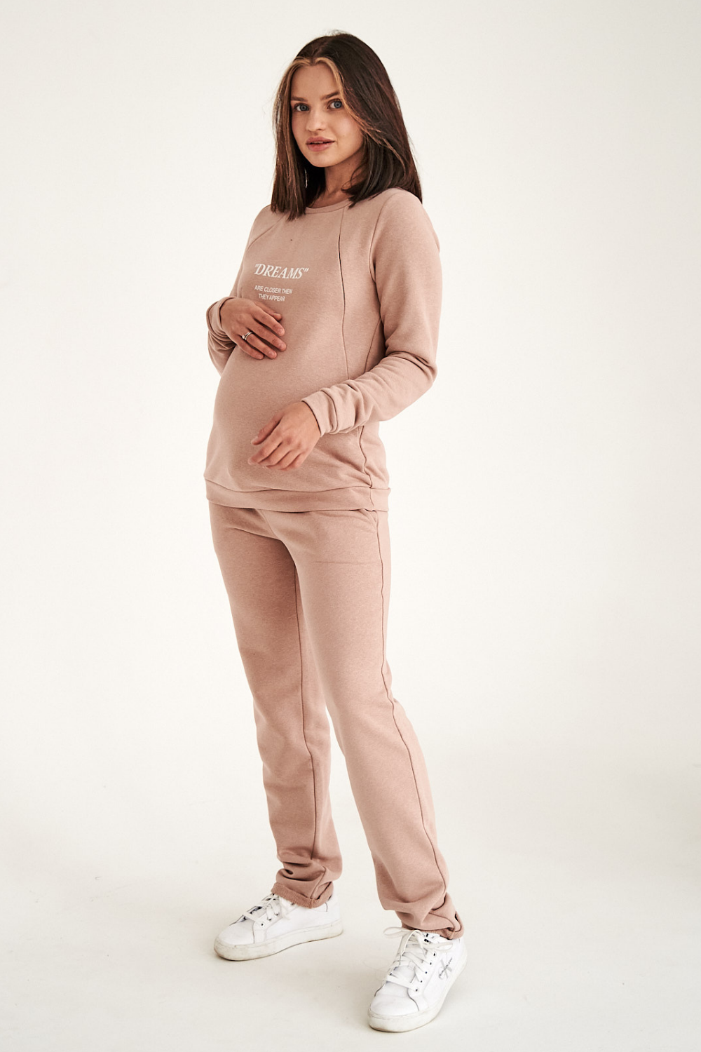 Winter Maternity and Nursing Fleece Sportswear Set 4205114-78-1