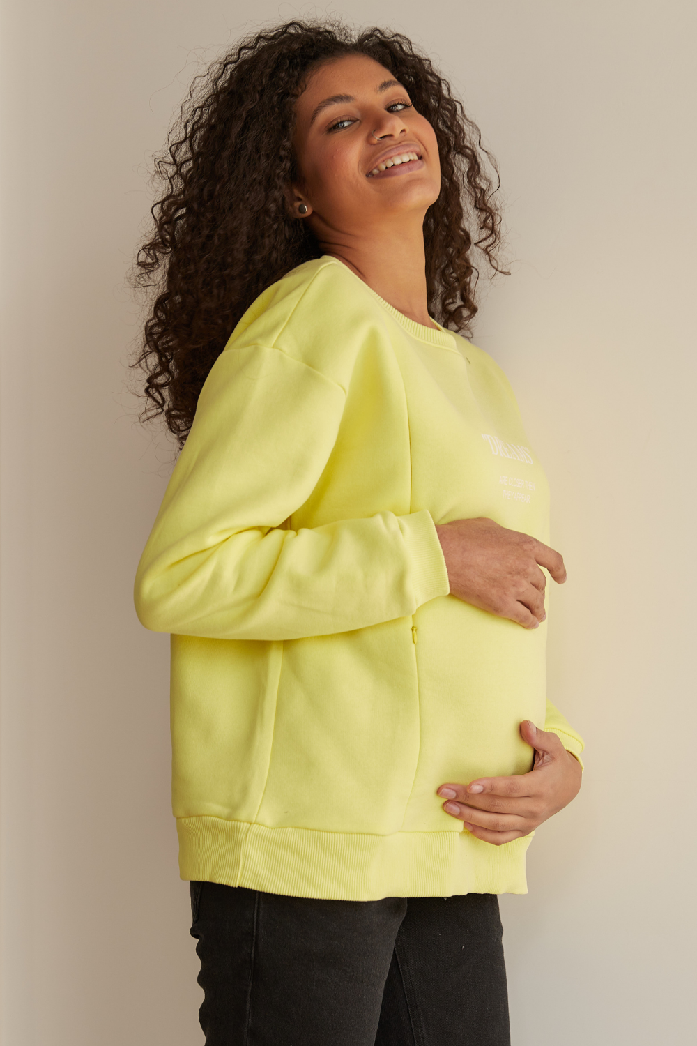 Stylish Fleece Sweatshirt with &