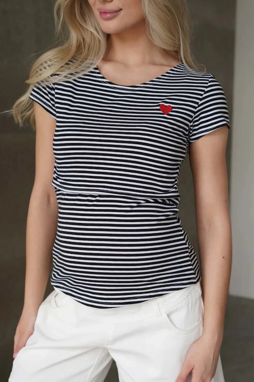 Maternity and Nursing Striped T-shirt 4517647