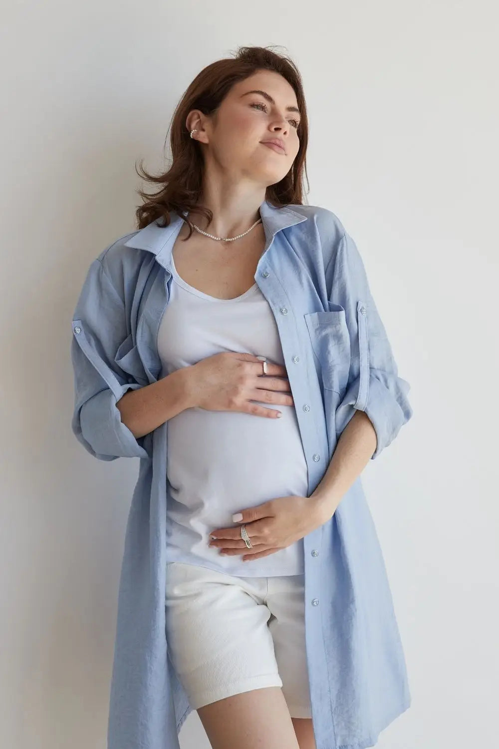 Maternity Blouse (Shirt) Light Extended Loose-Fit 1268741