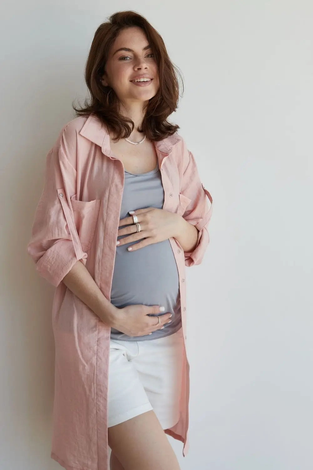 Maternity Blouse (Shirt) Light Extended Loose-Fit 1268741