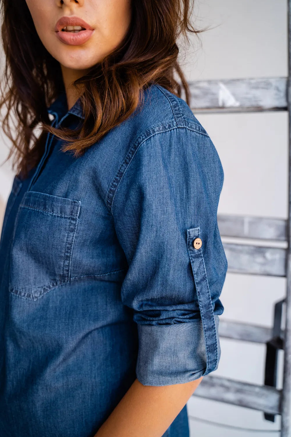 Maternity Denim Blouse (Shirt) 1268463