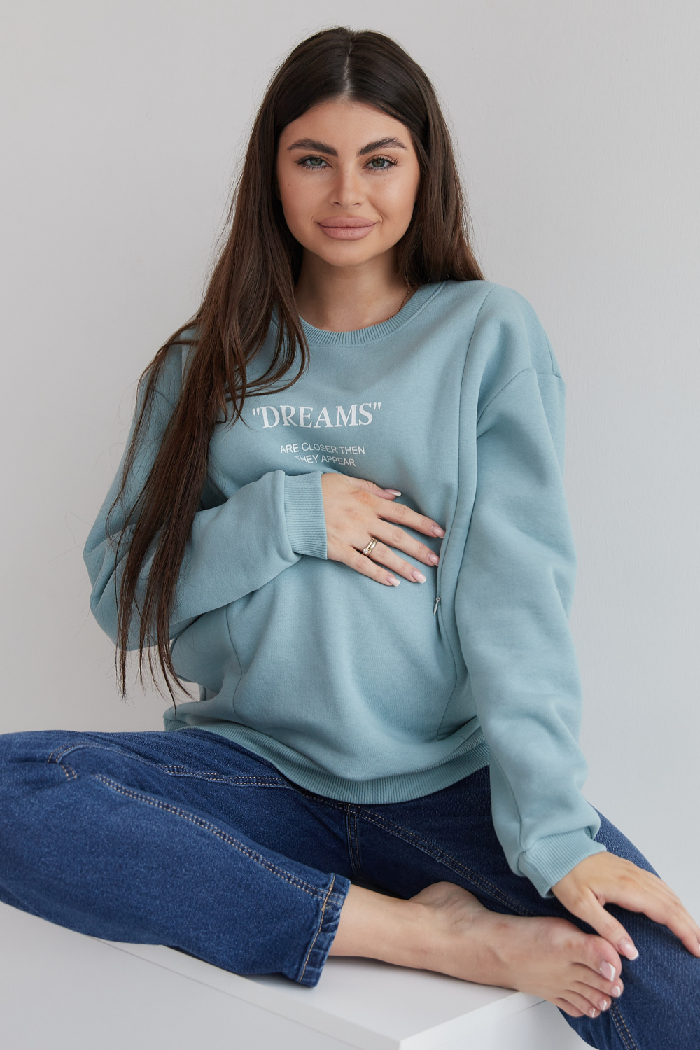 Stylish Fleece Sweatshirt with &