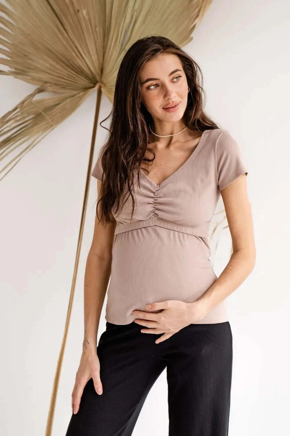 Maternity and Nursing Knit Tank Top 4307138