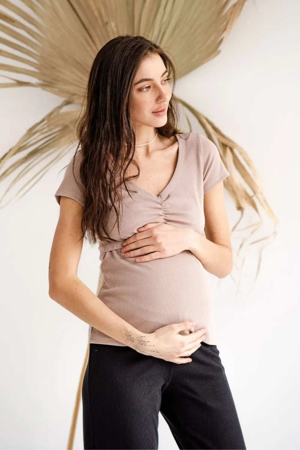 Maternity and Nursing Knit Tank Top 4307138