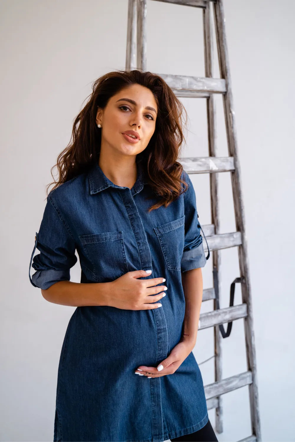 Maternity Denim Blouse (Shirt) 1268463